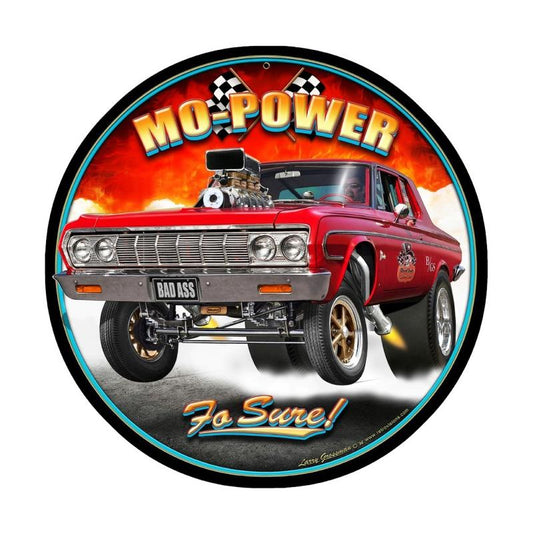 Mo Power, Automotive, Metal Sign, 14 X 14 Inches