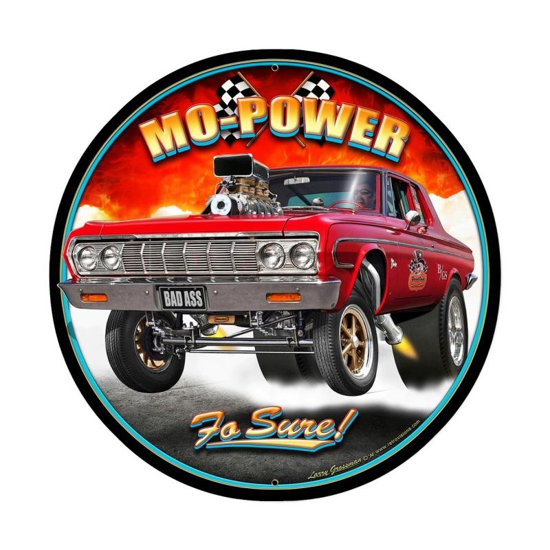 Mo Power, Automotive, Metal Sign, 28 X 28 Inches