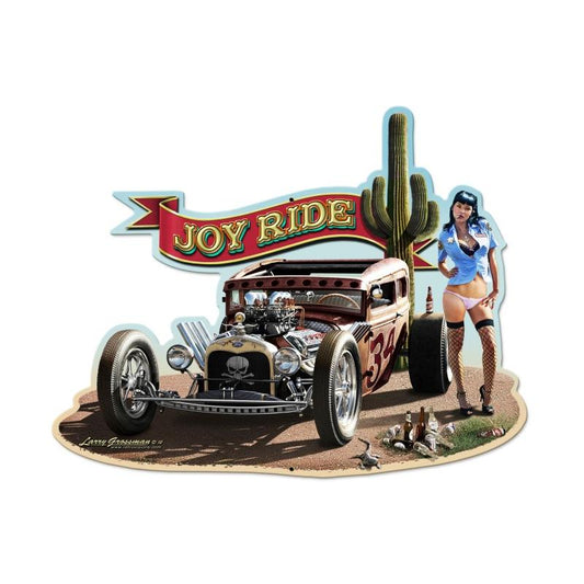 Rat Rod, Automotive, Custom Metal Shape, 28 X 21 Inches