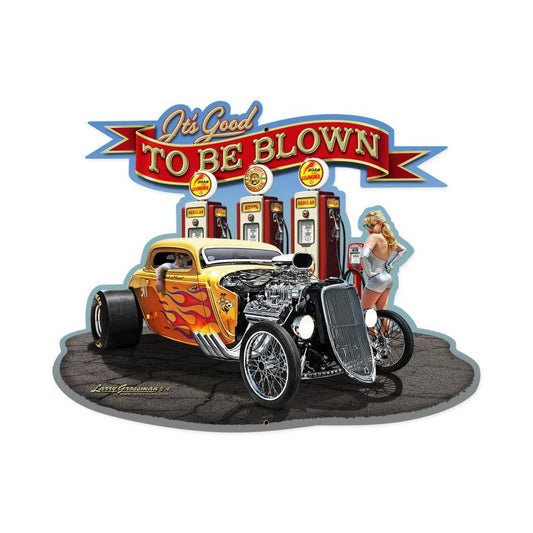 Blown, Automotive, Custom Metal Shape, 26 X 21 Inches