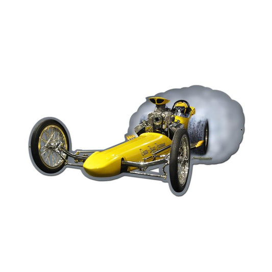 Dragster, Automotive, Custom Metal Shapes, 26 X 14 Inches