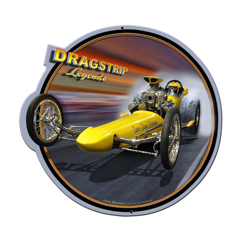 Dragster Legends, Automotive, Metal Signs, 16 X 16 Inches