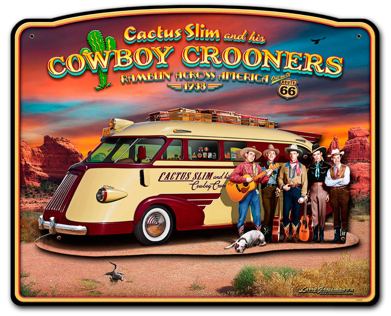 3-D CACTUS SLIM, Licensed Products/Larry Grossman, PLASMA, 25 X 16 Inches