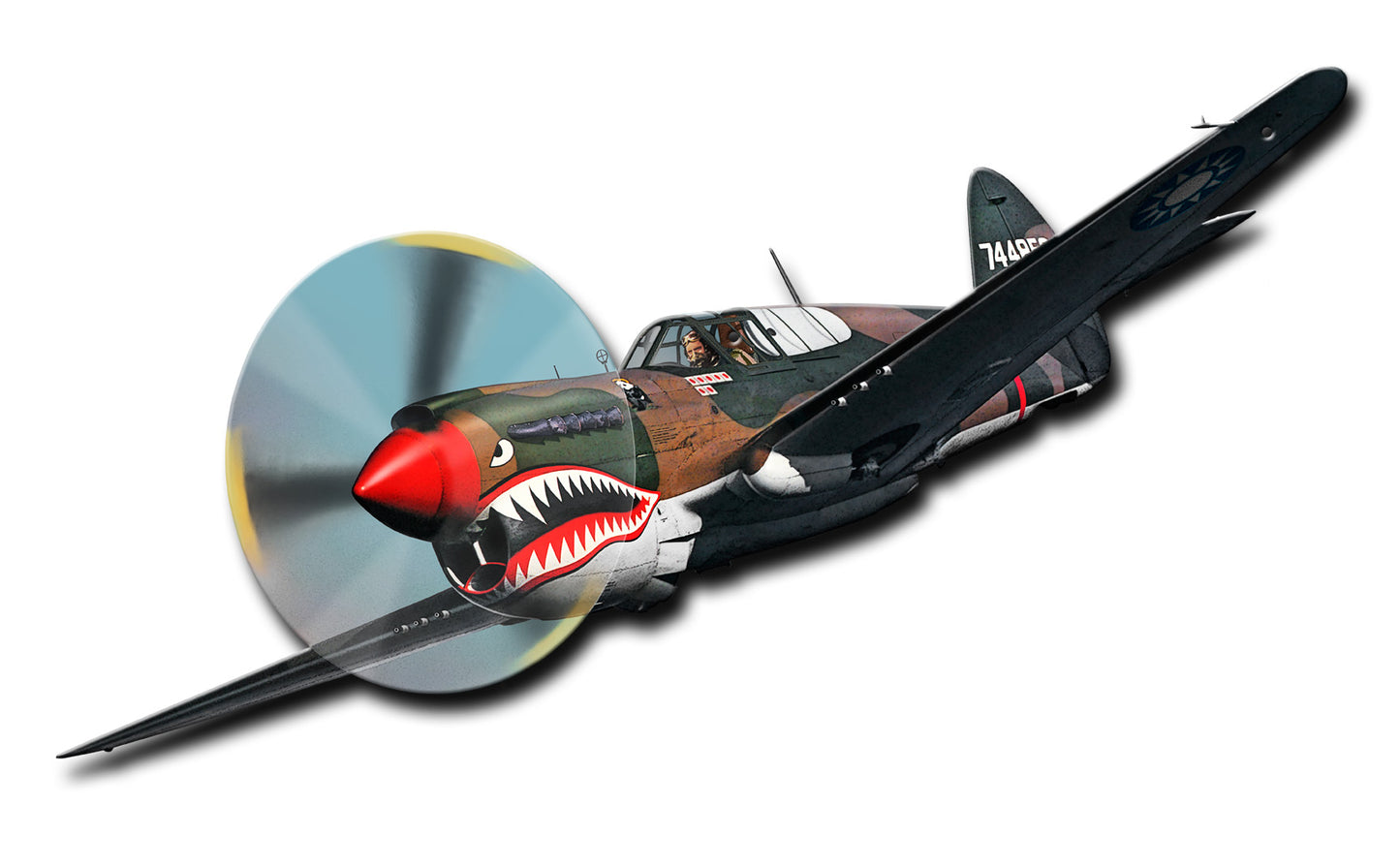 Flying Tiger, Licensed Products/All American Art by Larry Grossman, Plasma, 22 X 12 Inches