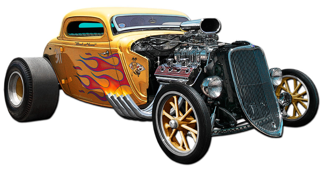 33 Blown Coupe, Licensed Products/All American Art by Larry Grossman, Plasma, 18 X 9 Inches