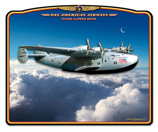 3-D CLIPPER AIRPLANE, Featured Artists/All American Art by Larry Grossman, Plasma, 20 X 16 Inches