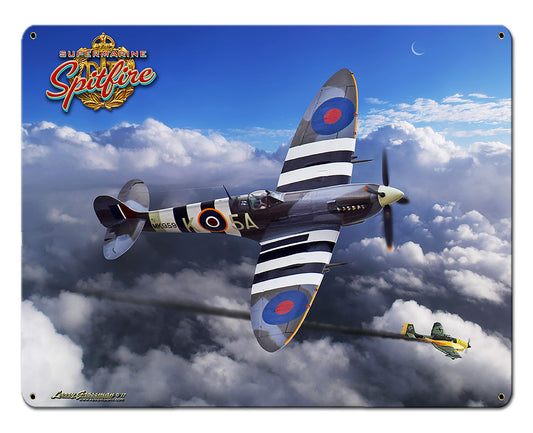 Spitfire, Featured Artists/All American Art by Larry Grossman, Plasma, 30 X 24 Inches