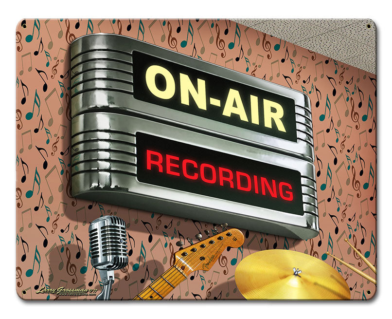 ON AIR Recording, Featured Artists/All American Art by Larry Grossman, Satin, 12 X 15 Inches