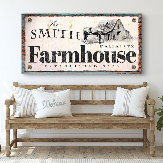 Rustic Horse Farmhouse Sign II