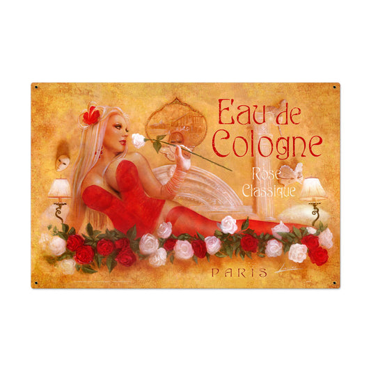 Classic Rose, Pinup Girls, Metal Sign, 36 X 24 Inches