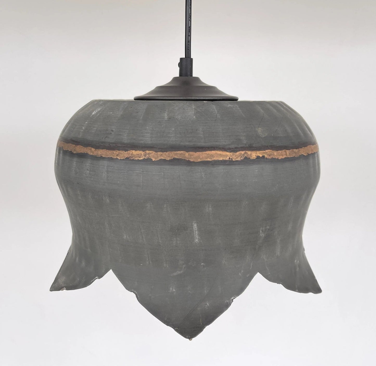 Lotus Handcrafted Metal Drum Chandelier
