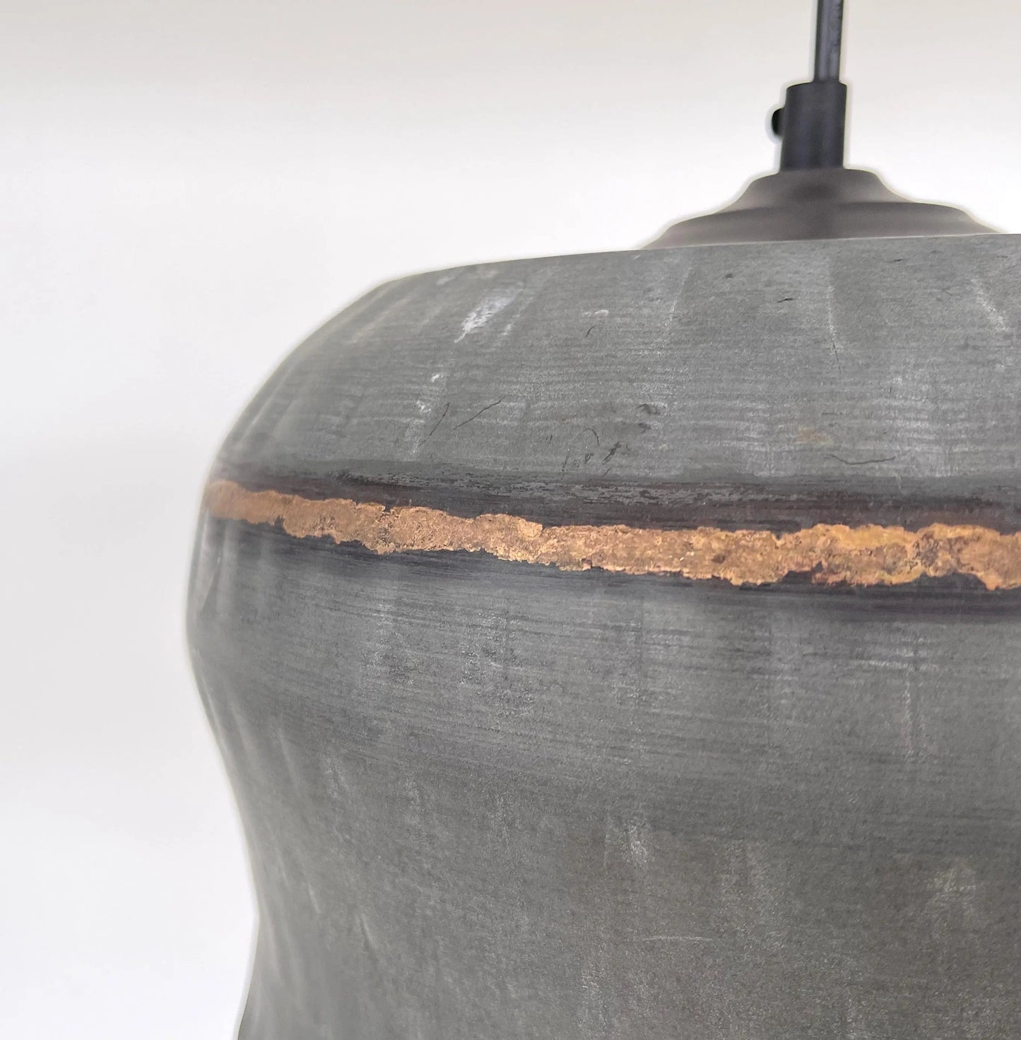 Lotus Handcrafted Metal Drum Chandelier