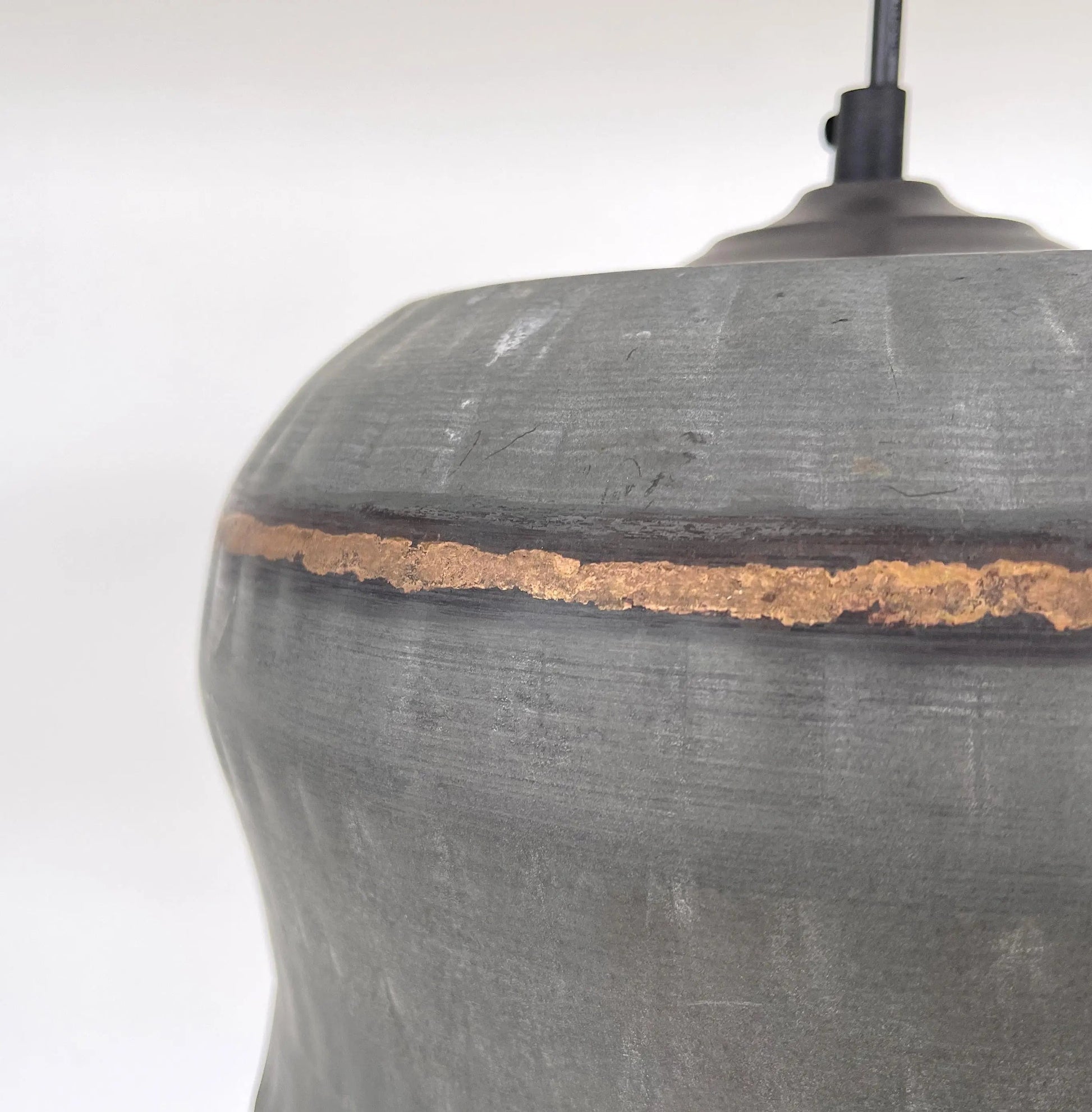 Lotus Handcrafted Metal Drum Chandelier