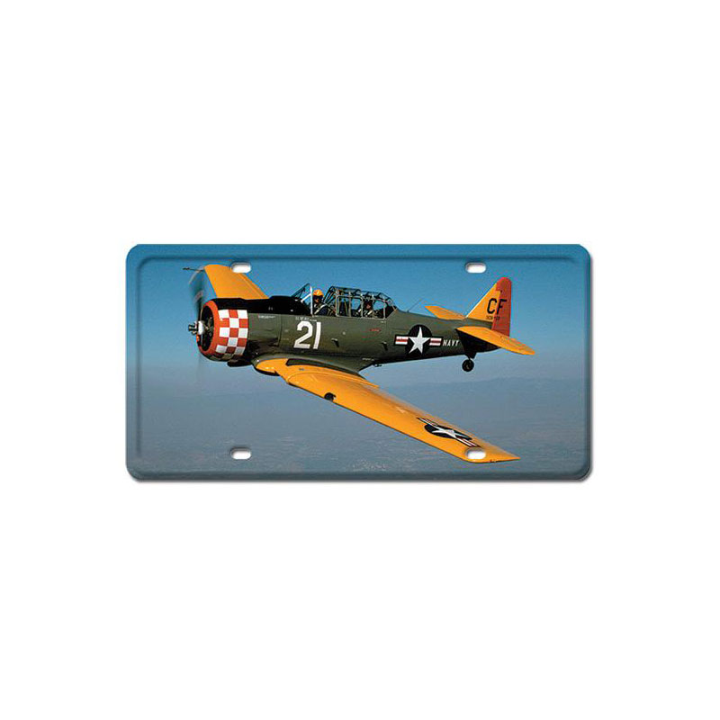 SNJ-5, Aviation, License Plate, 6 X 12 Inches