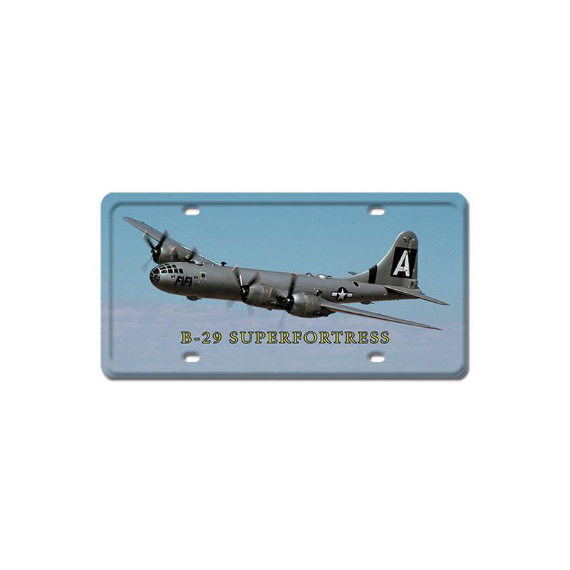 B-29 SUPERFORTRESS, Aviation, License Plate, 6 X 12 Inches