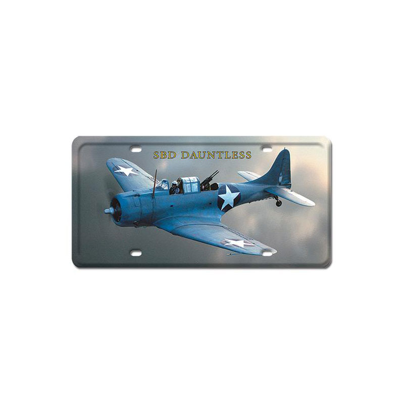 SBD Dauntless, Aviation, License Plate, 6 X 12 Inches