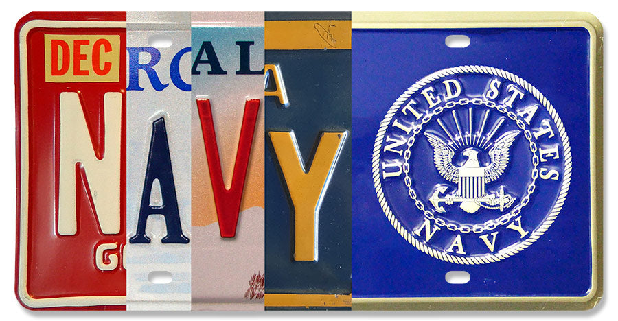 Seal Of The U.S. Dept Of The Navy, License Plates,  LICENSE PLATE , 12 X 6 Inches