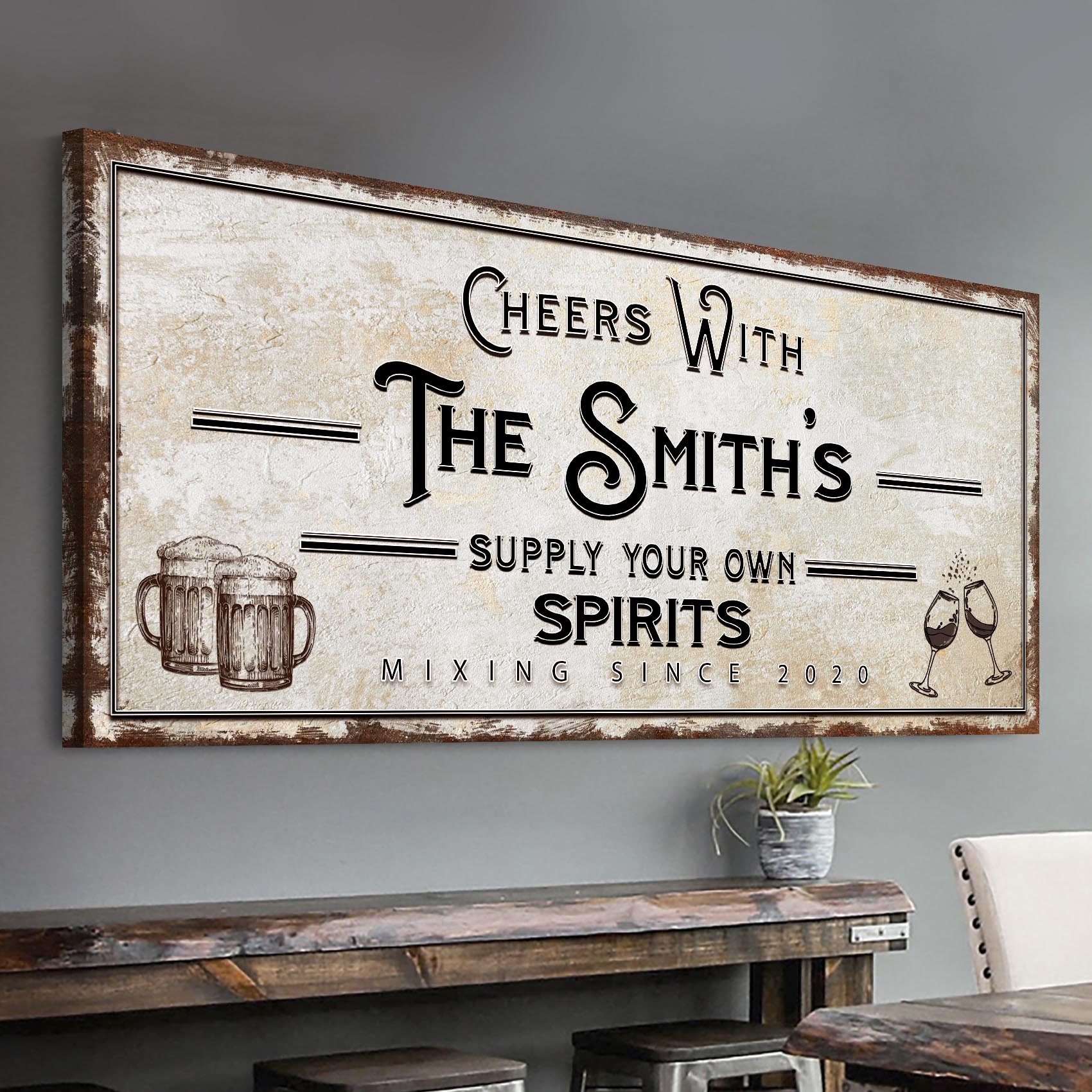 Supply Your Own Spirits Bar Sign