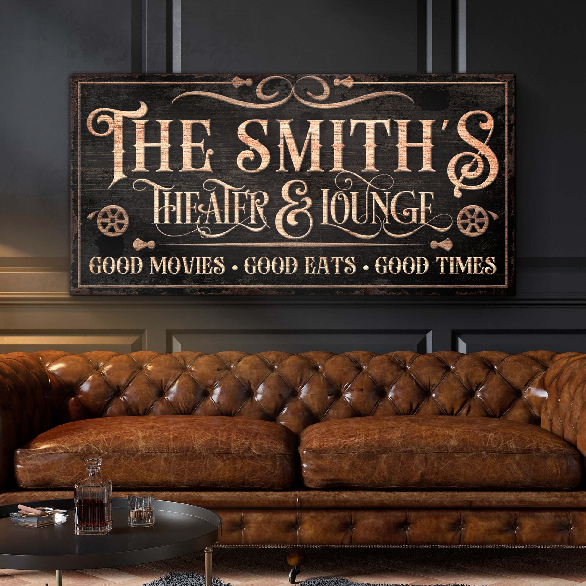 Personalized Theater Sign V