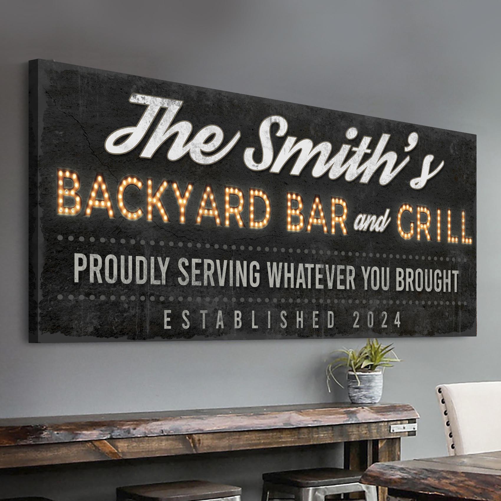 Backyard Bar & Grill Sign XVII