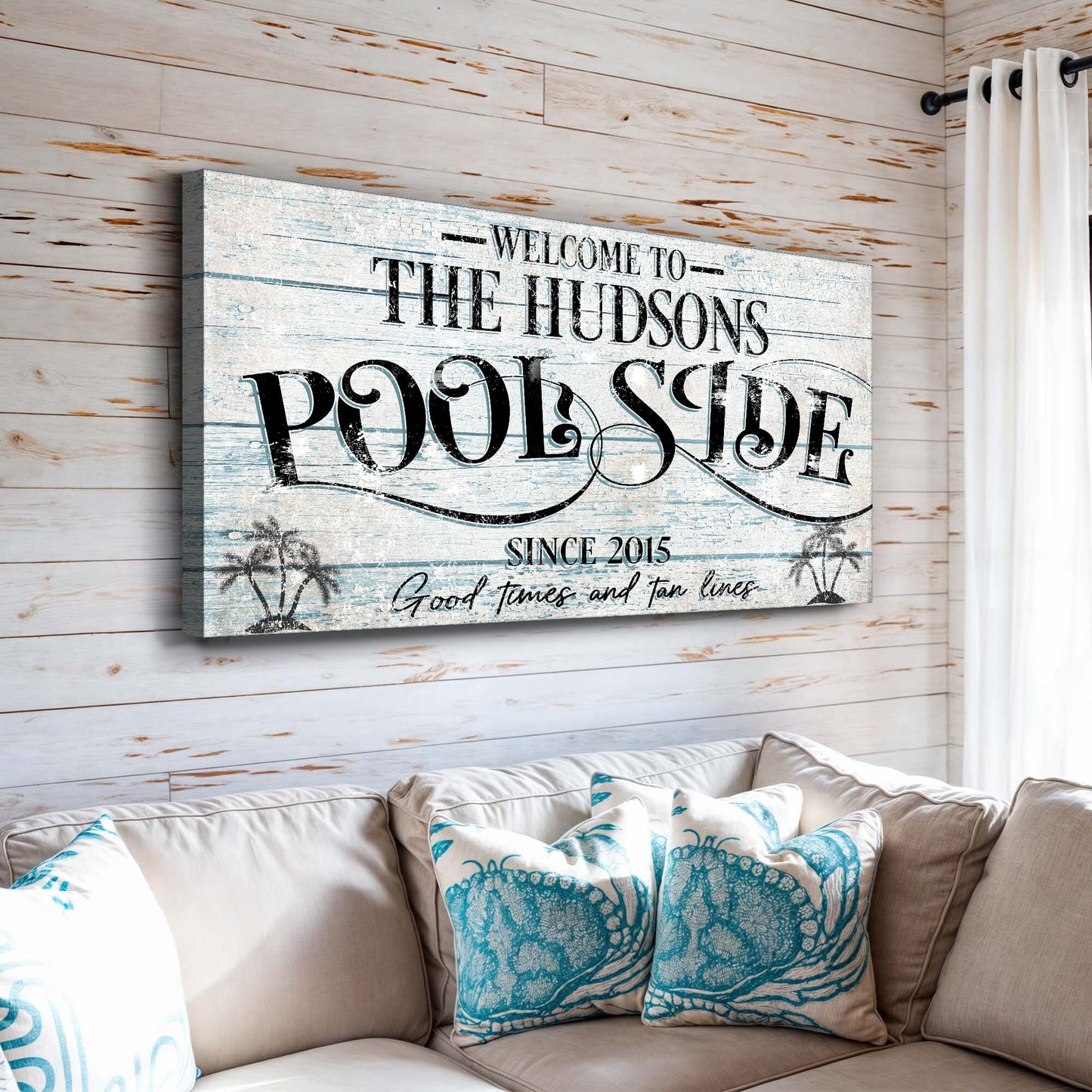 Personalized Poolside Sign II