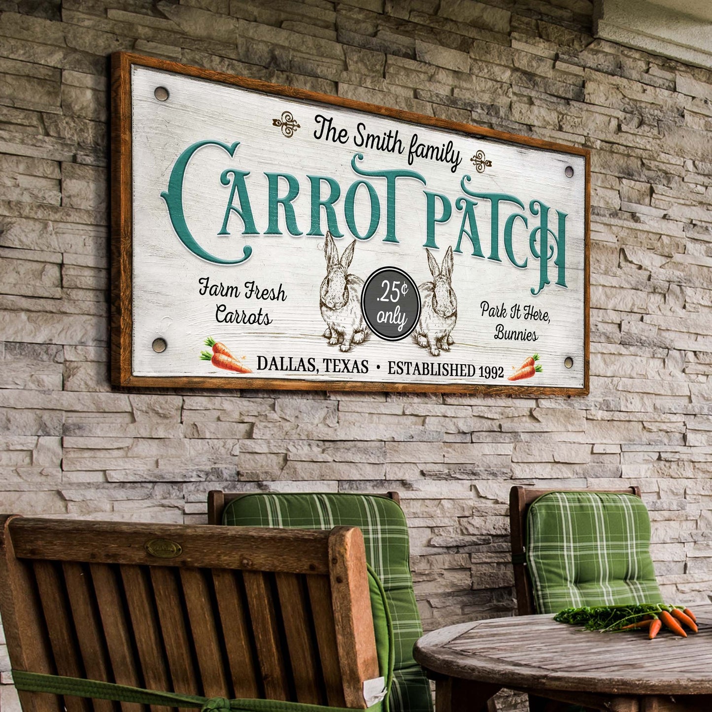 Farm Fresh Carrot Patch Sign II