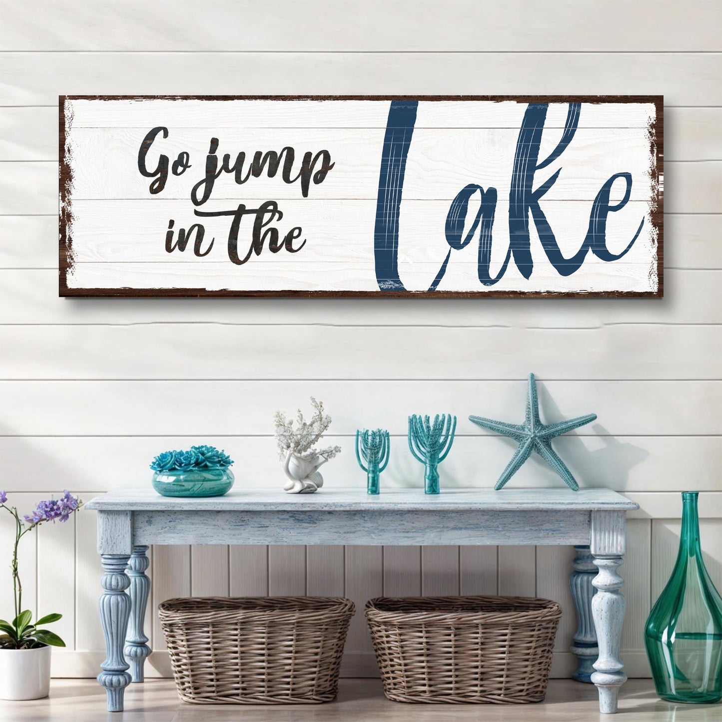 Go Jump In The Lake Sign II