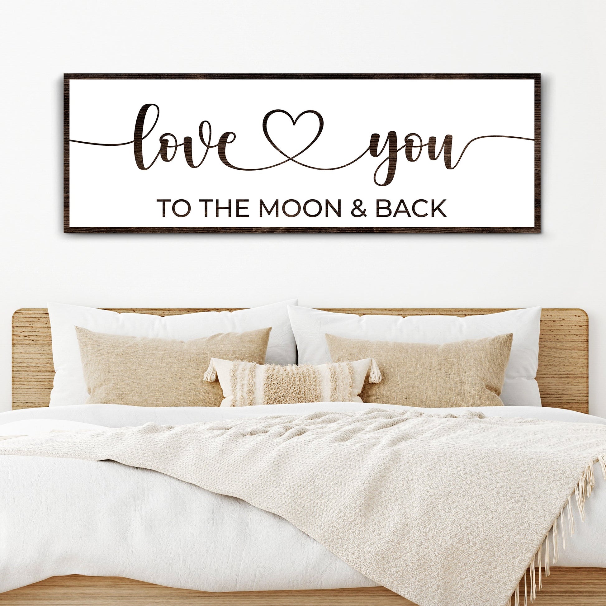 Love You To The Moon And Back Sign II