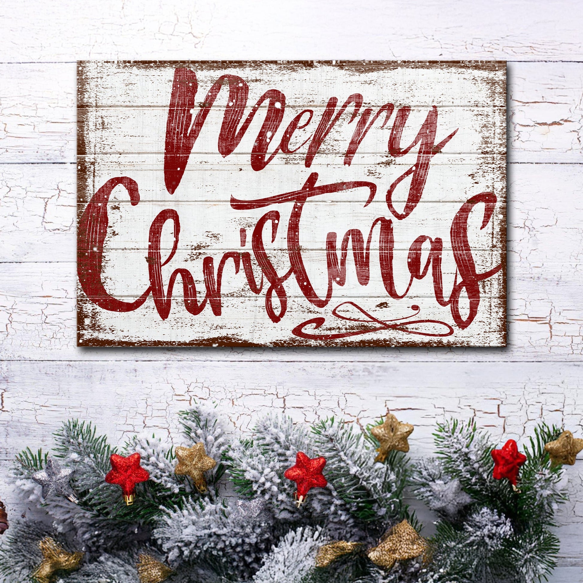 Merry Christmas Sign IX