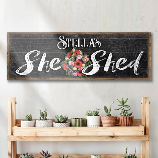 Personalized She Shed Sign VI