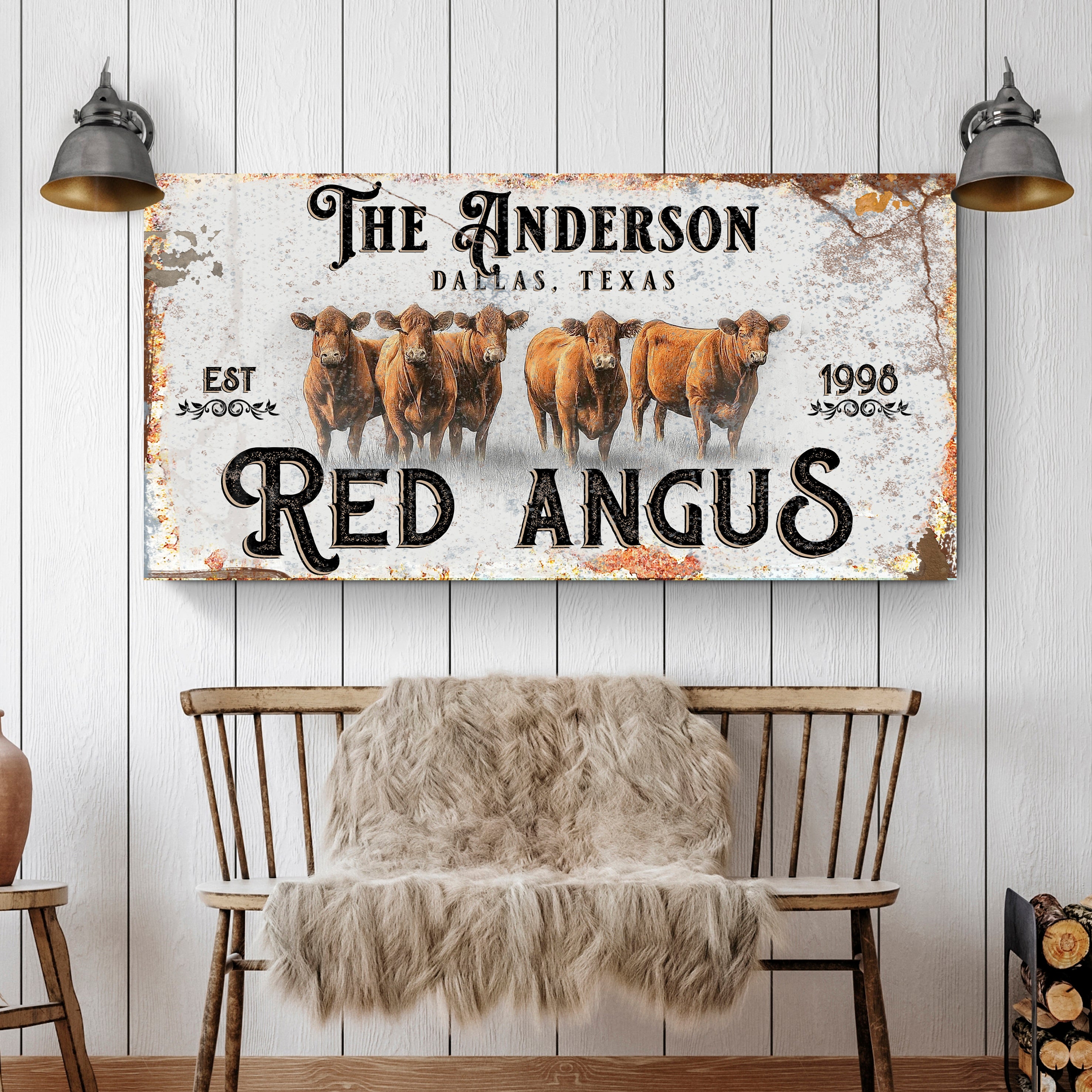 Angus Sign Red Angus Sign – Metal Sign Barn
