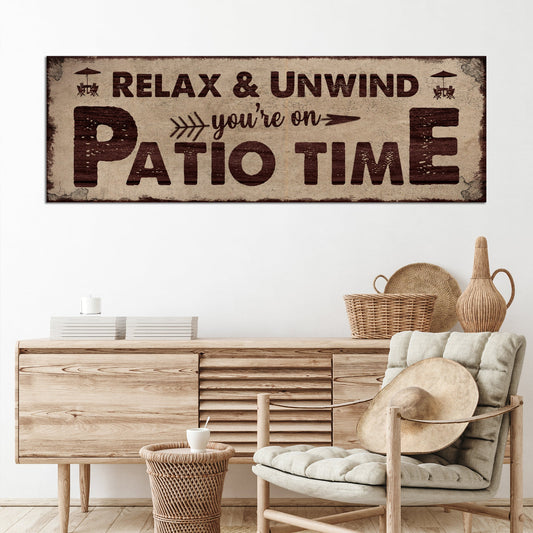 Patio Time Sign