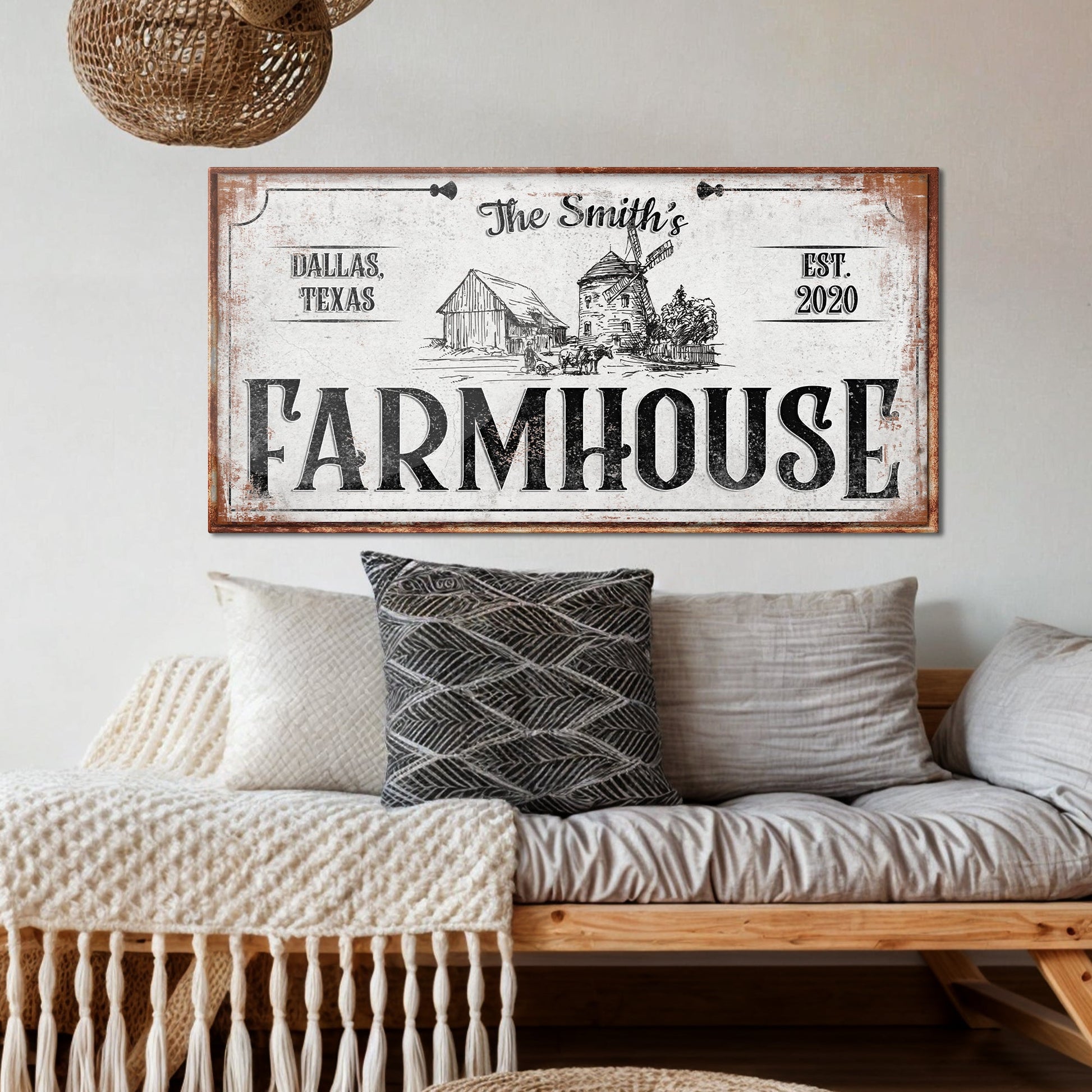 Rustic Farmhouse Sign XI