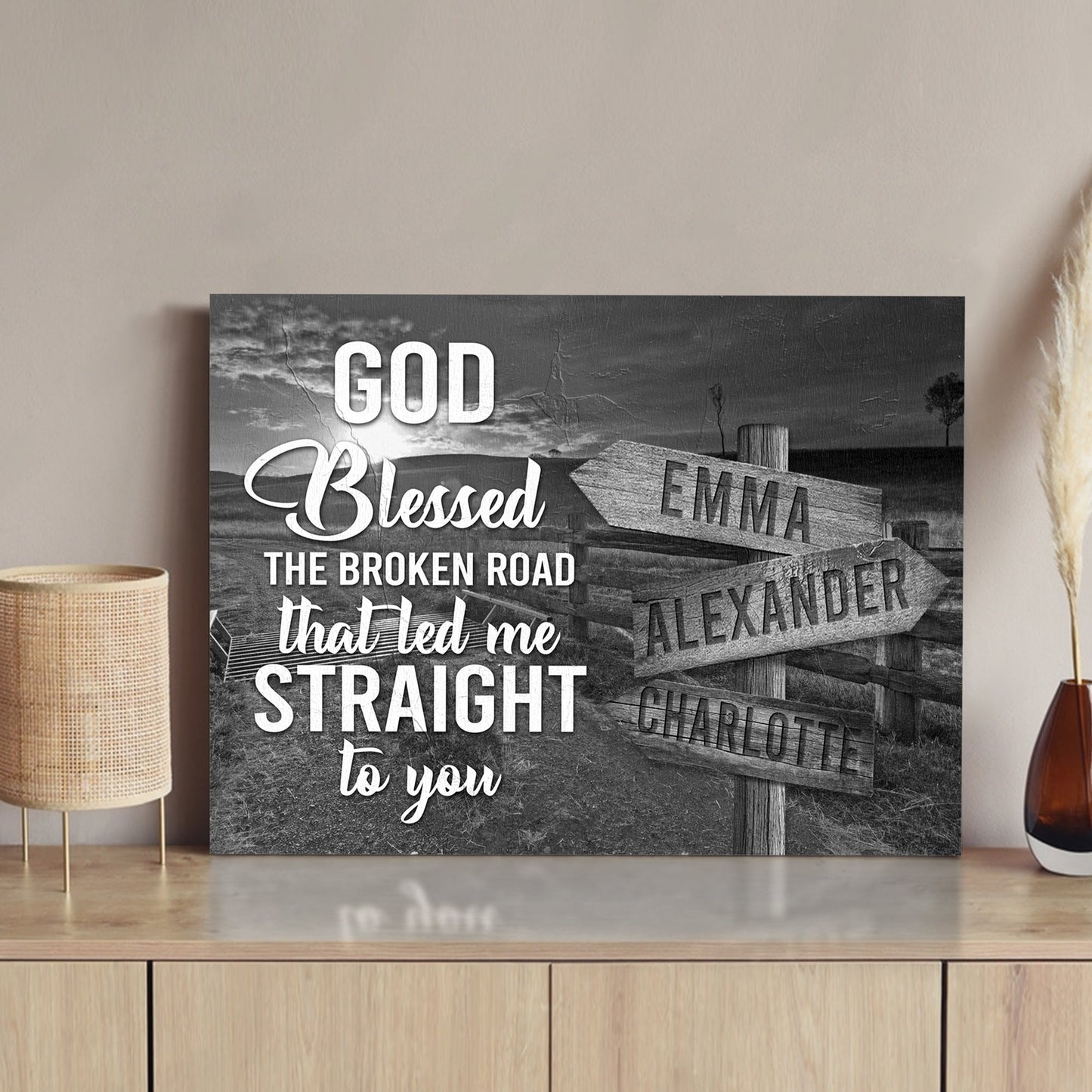 That Led Me To You Family Names Sign