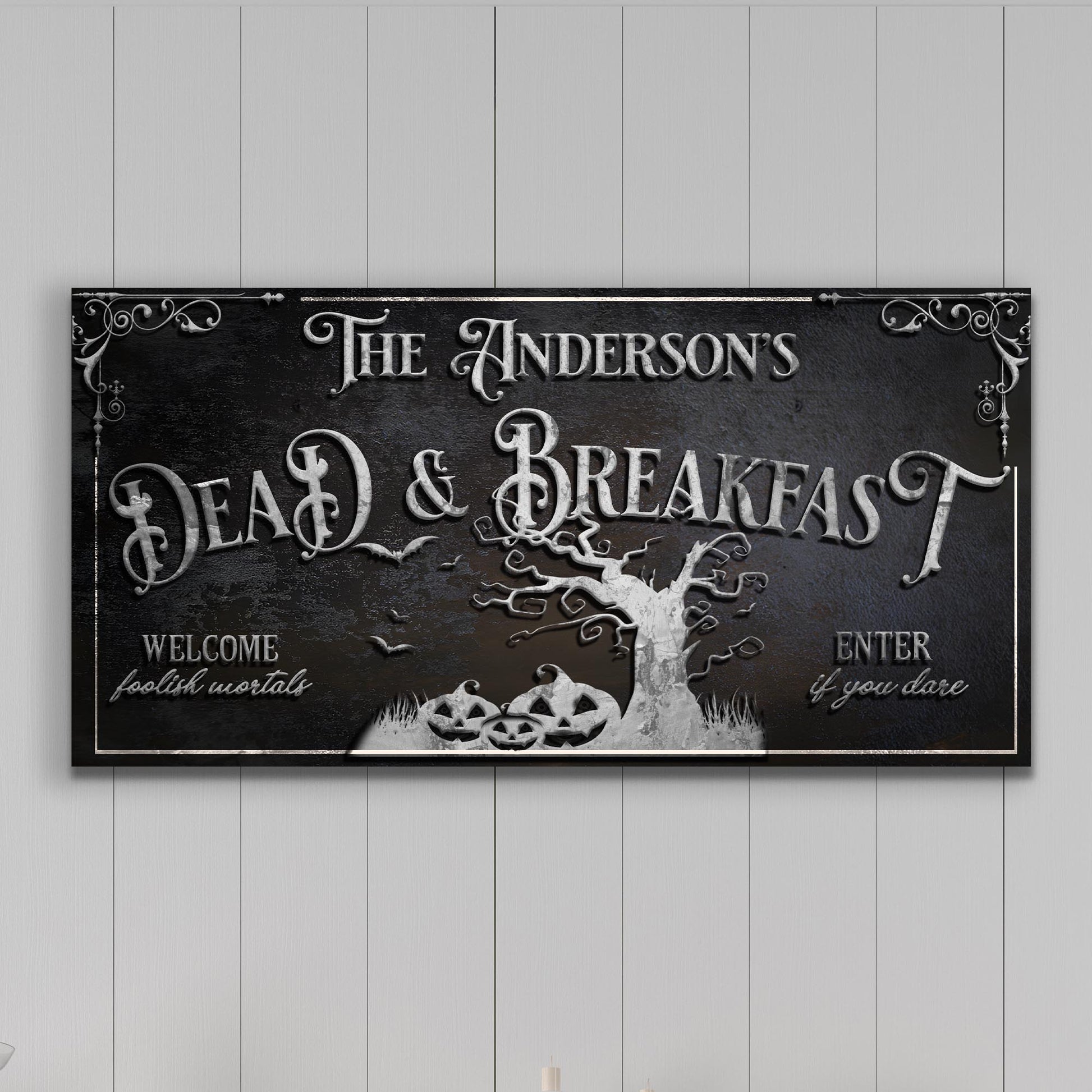 Personalized Dead & Breakfast Sign II