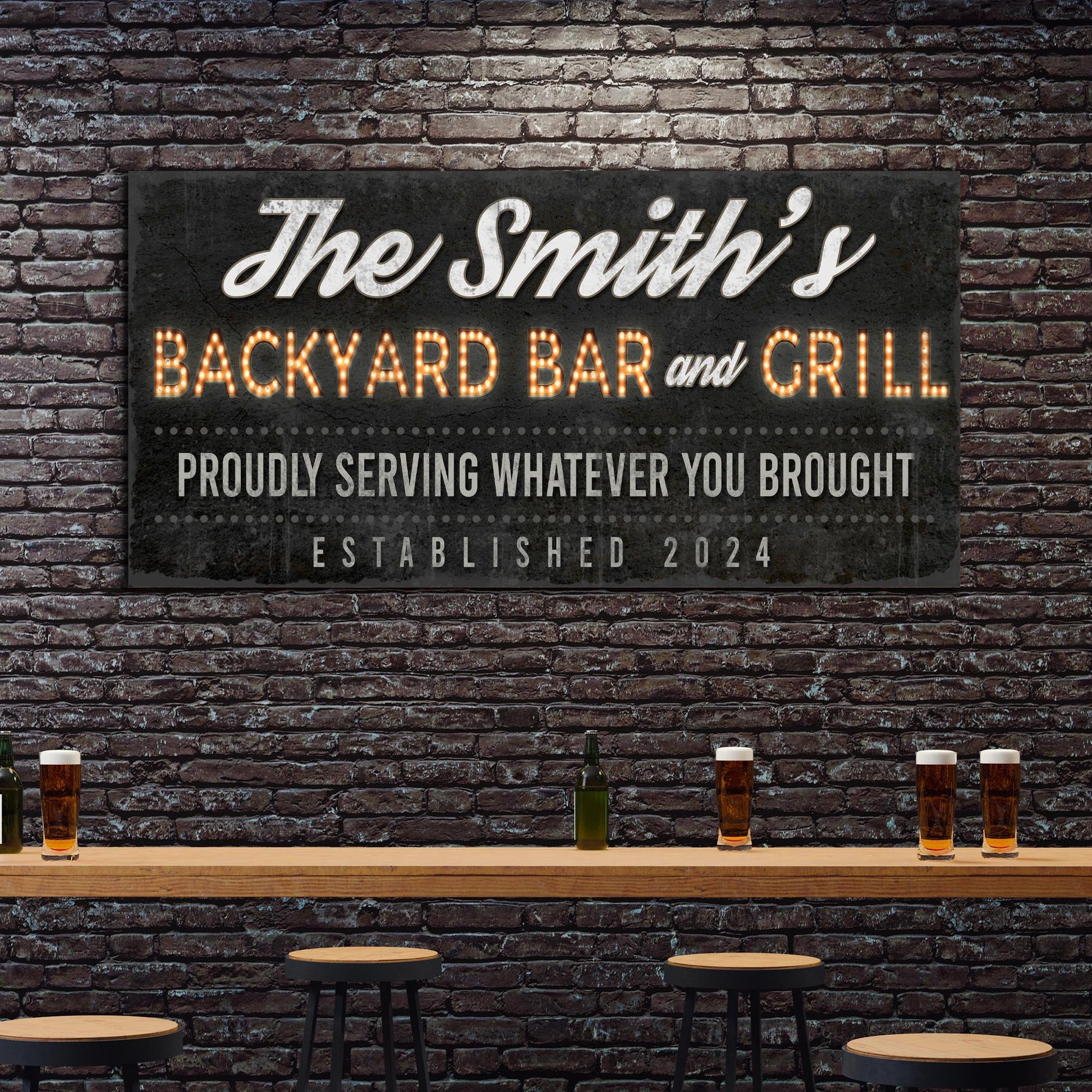 Backyard Bar & Grill Sign XVII