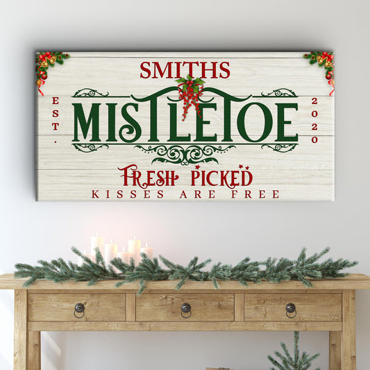 Mistletoe Christmas Sign