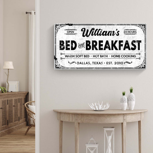 Bed and Breakfast Sign II
