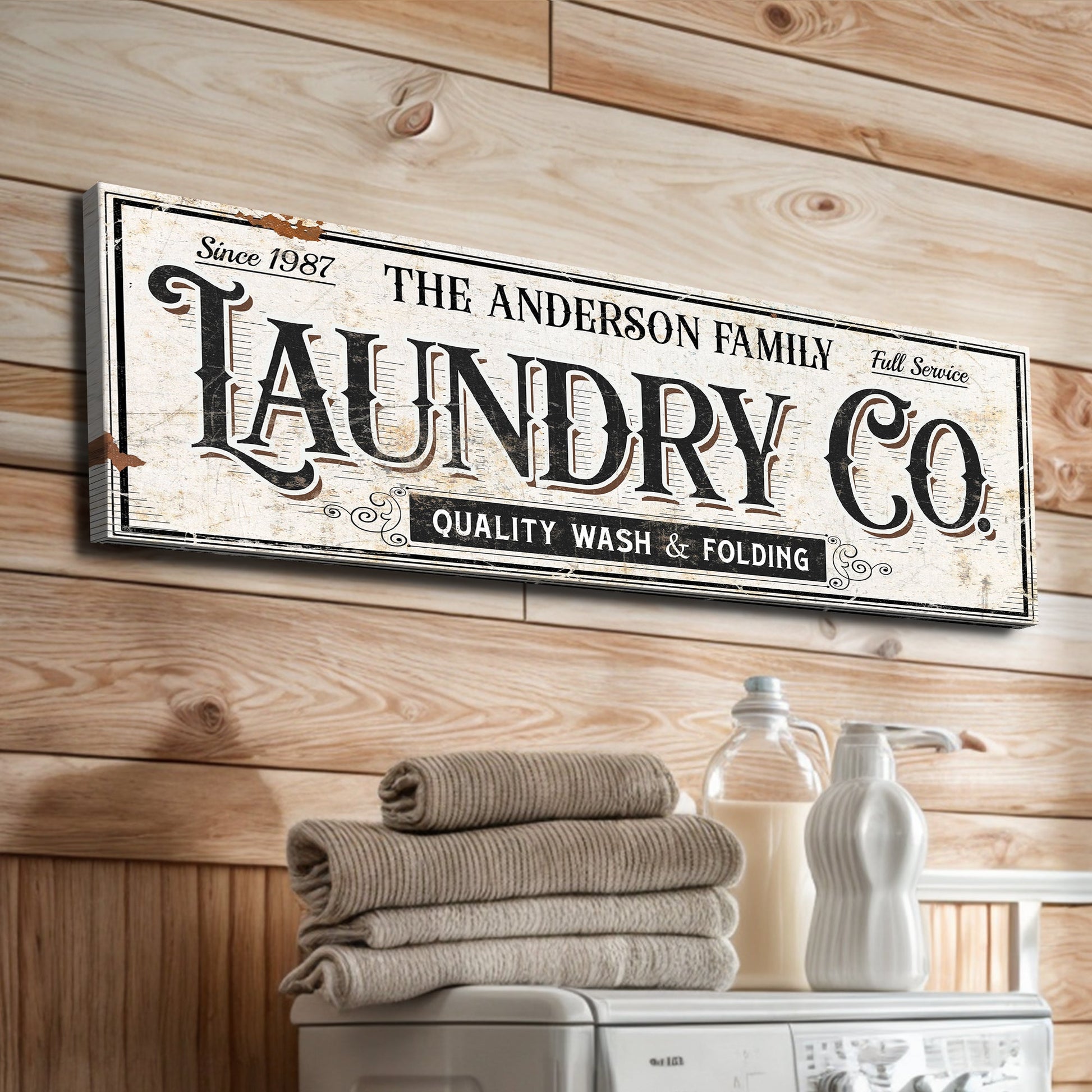 The Laundry Room Sign VIII