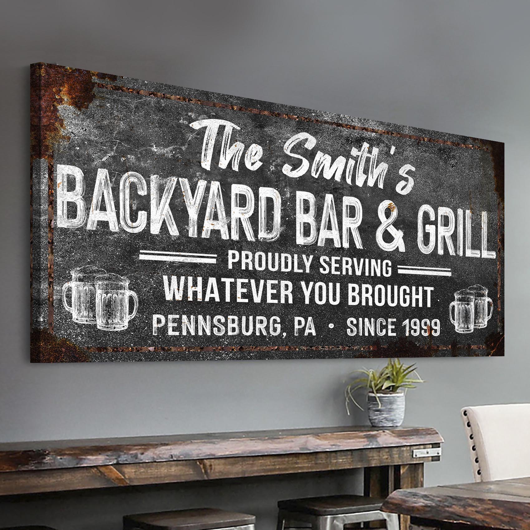 Backyard Bar & Grill Sign XXIII