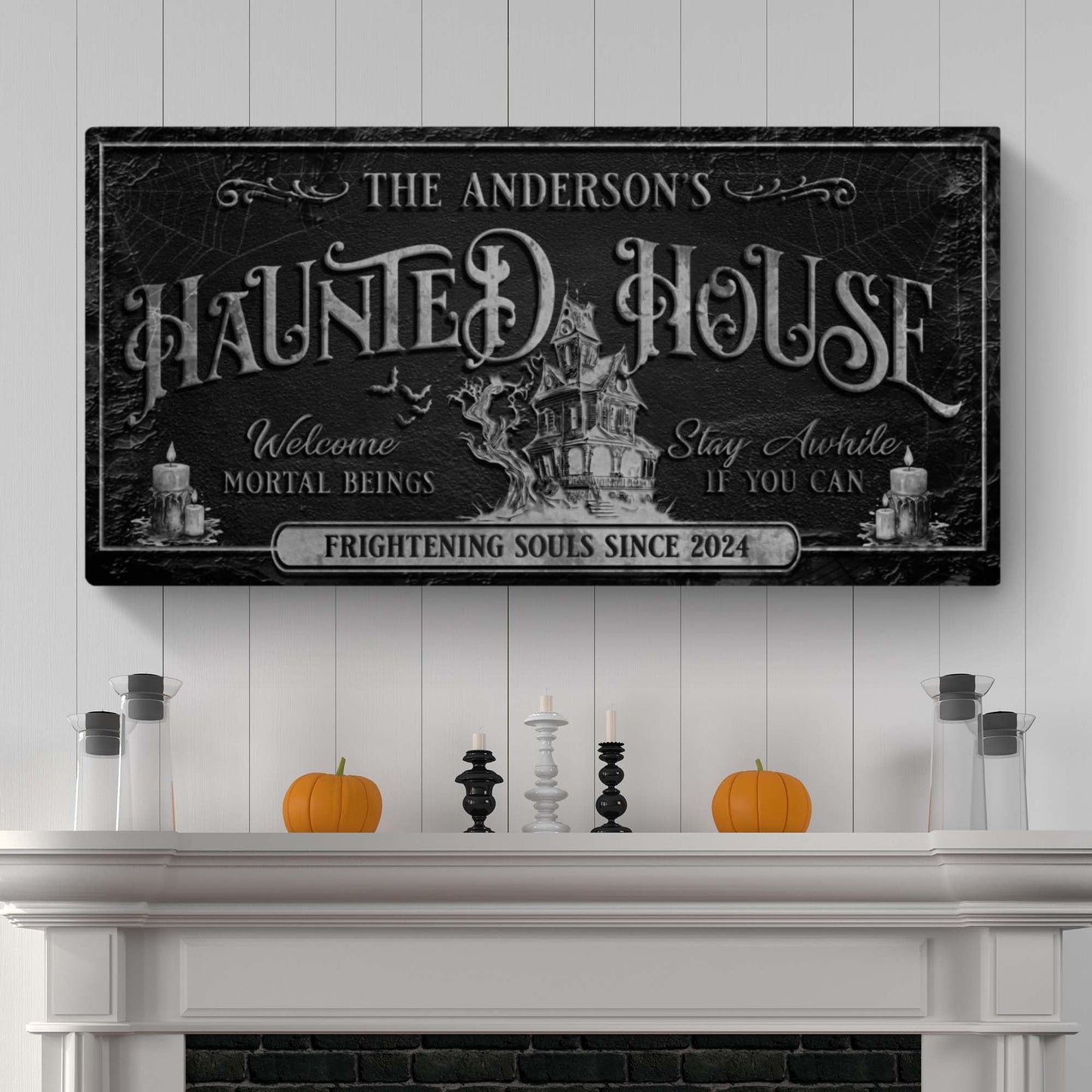 Personalized Haunted House Sign