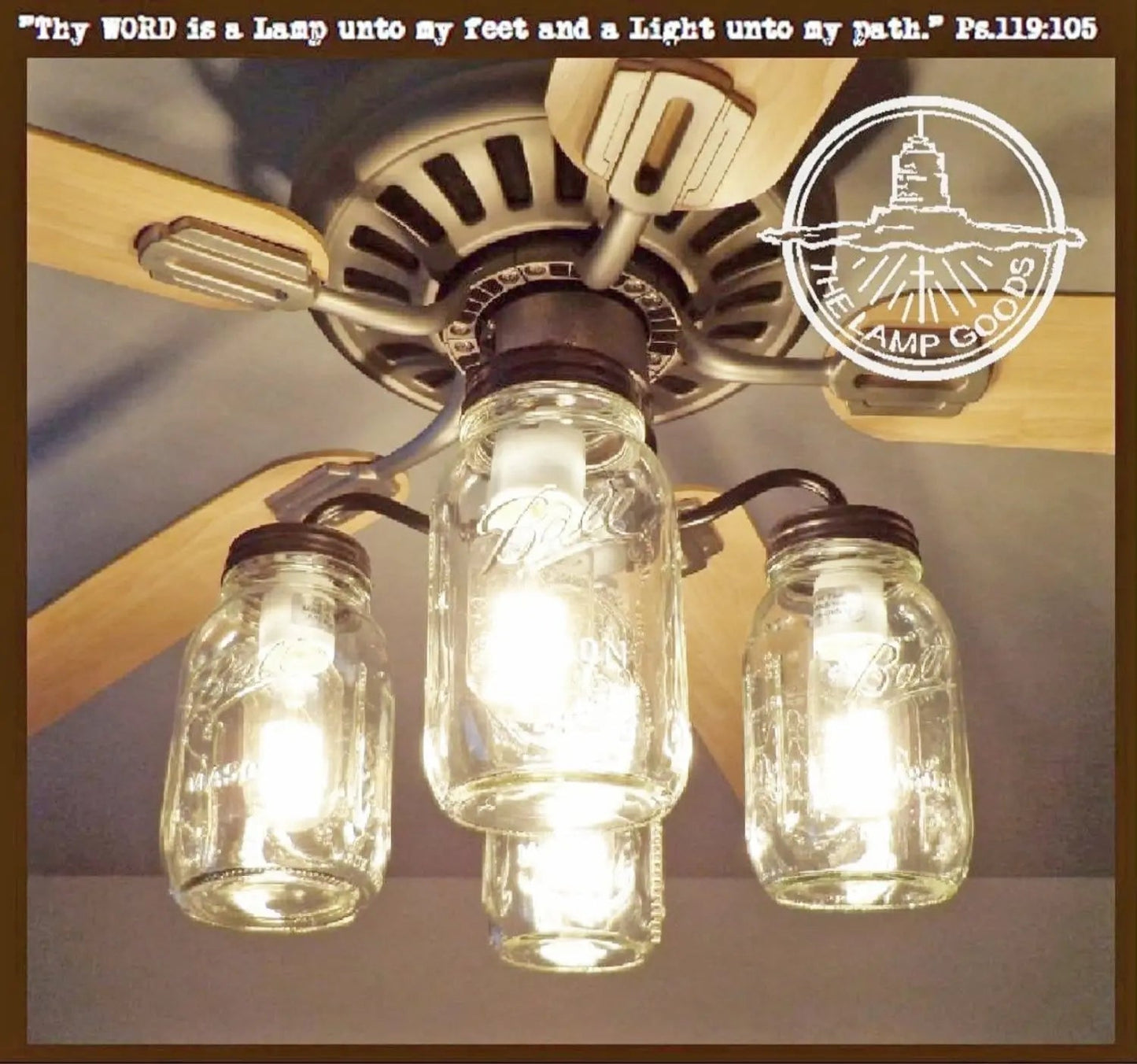 Mason Jar Ceiling Fan Light Kit
