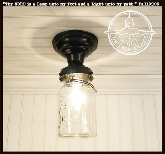 Vintage Mason Jar Ceiling LIGHT