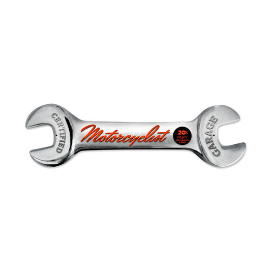 Wrench, Motorcycle, Custom Metal Shape, 24 X 7 Inches