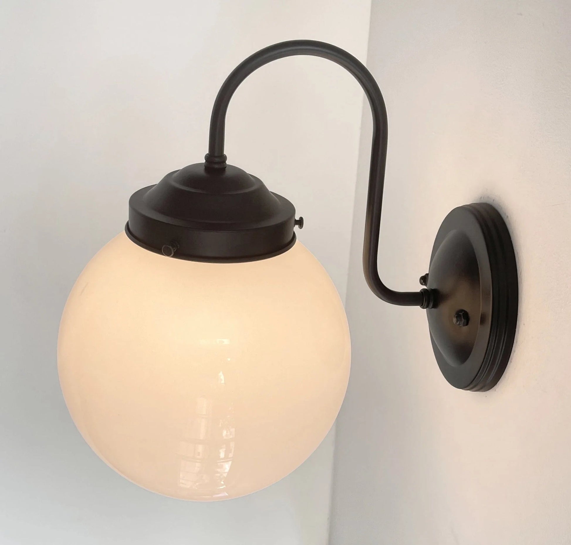 Large Modern Globe Wall Sconce