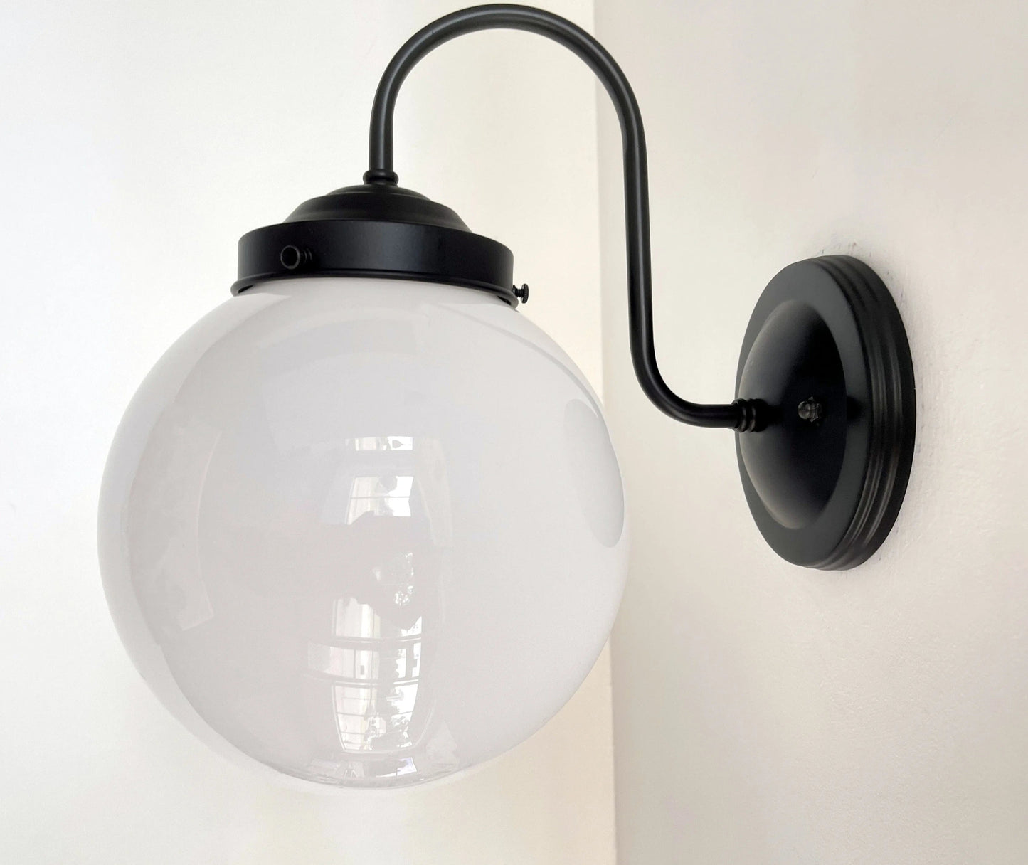 Large Modern Globe Wall Sconce