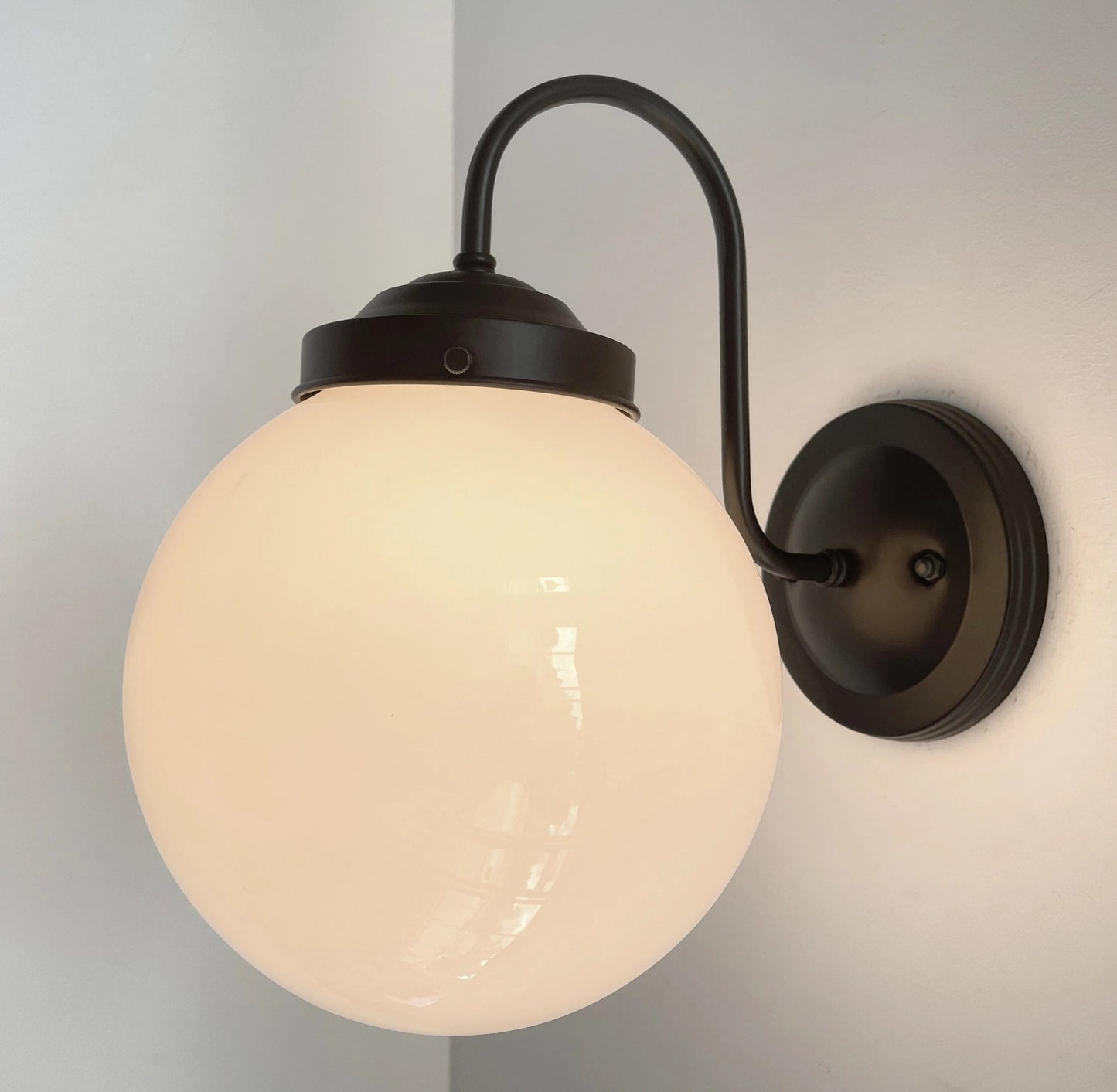 Large Modern Globe Wall Sconce