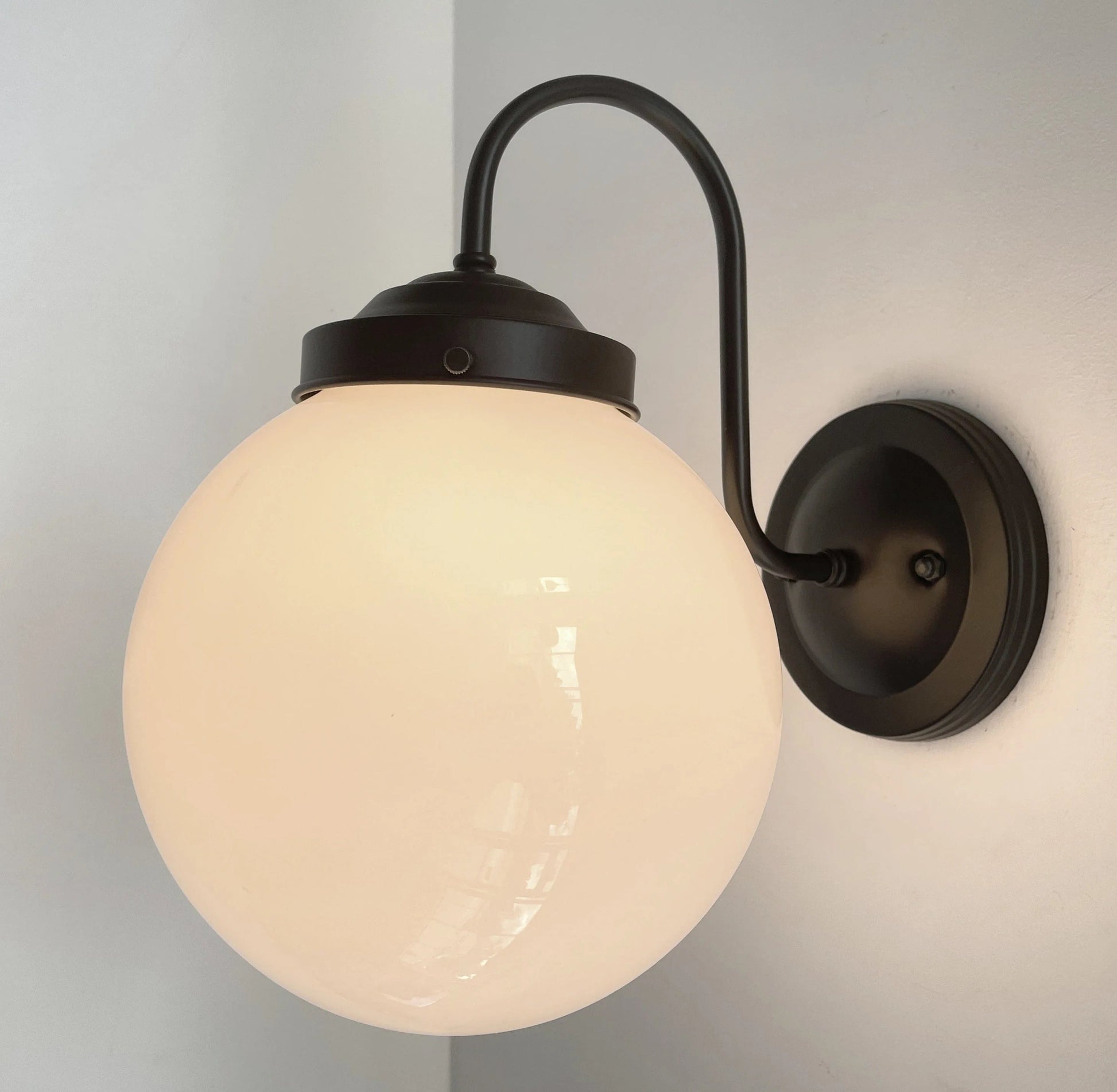 Large Modern Globe Wall Sconce