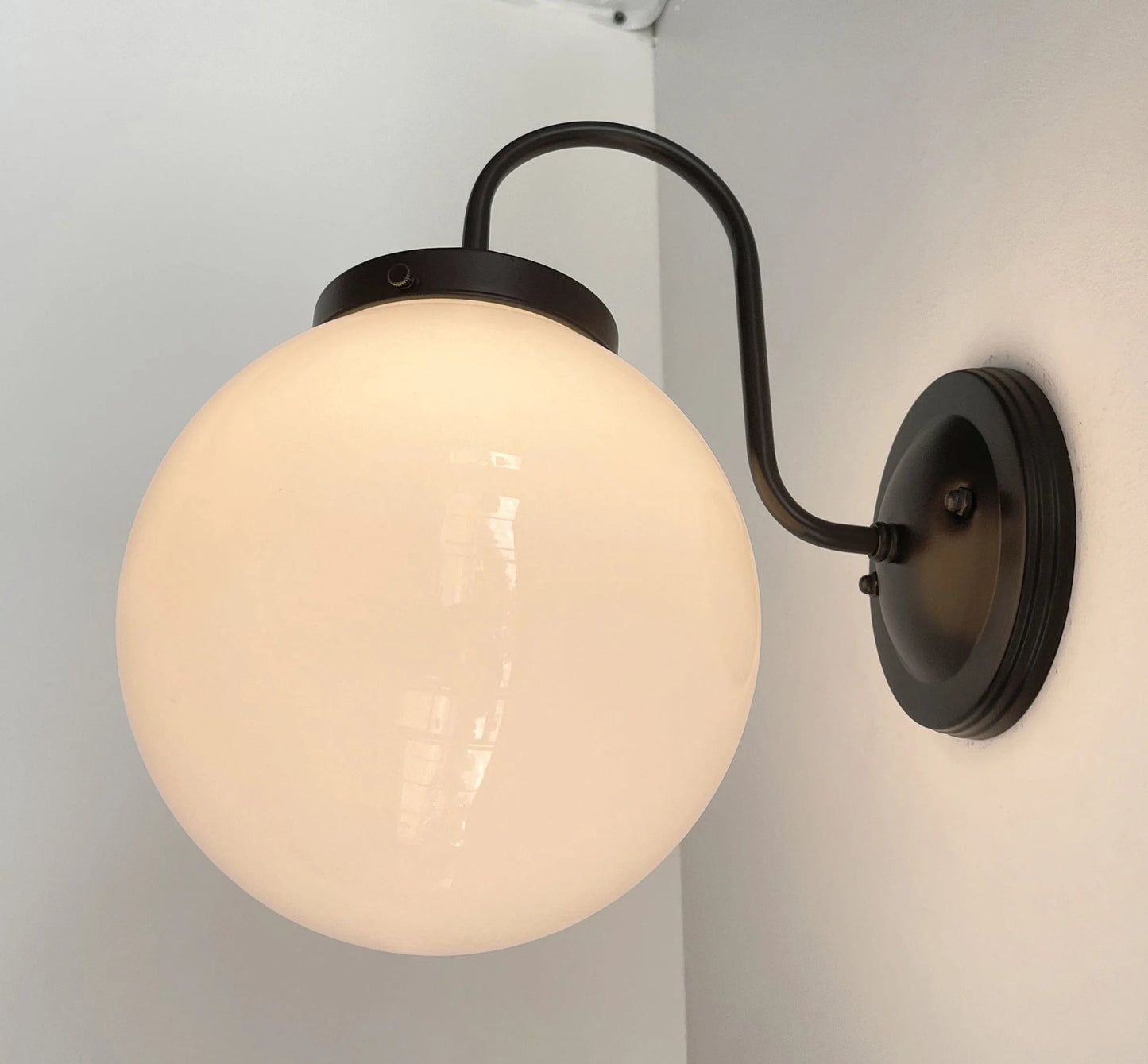 Large Modern Globe Wall Sconce