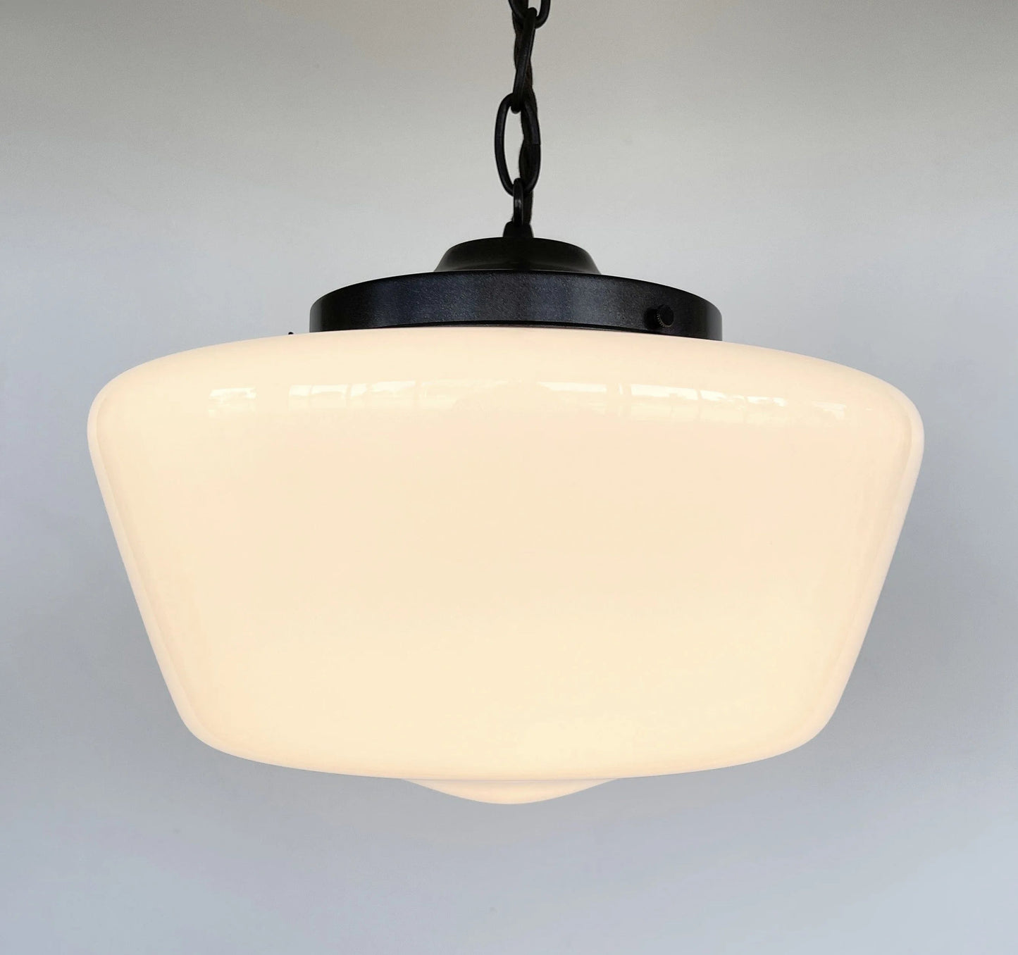 Large Antique Schoolhouse Pendant Light